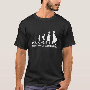 Camiseta Baterista de Caixa Evolucionista Percussionista