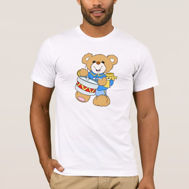 Camiseta Baterista do urso de ursinho (Frente)