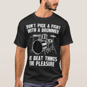 Camiseta Baterista Engraçado Bateria Percussionista