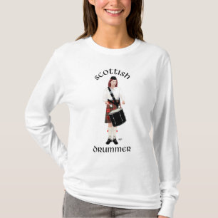 Camiseta Baterista Escocesa - Feminino