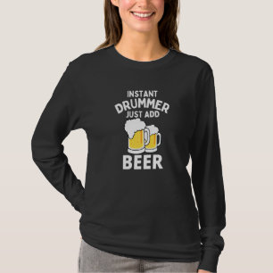 Camiseta Baterista Instantâneo Masculino Basta Adicionar Ce