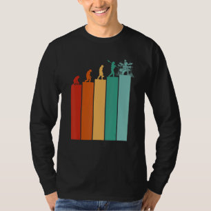 Camiseta Baterista Legal Retro Tambores Vintage Percussão E