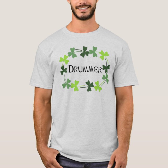 Camiseta Baterista Shamrock Oval (Frente)