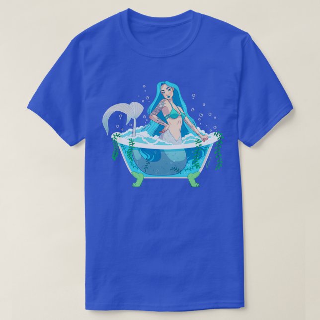 Camiseta Bath Bomb Blue Mermaid (Frente do Design)