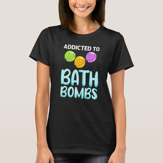Camiseta Bath Bombas Fazer Bomba-Balneares Lavanda Antes (Frente)