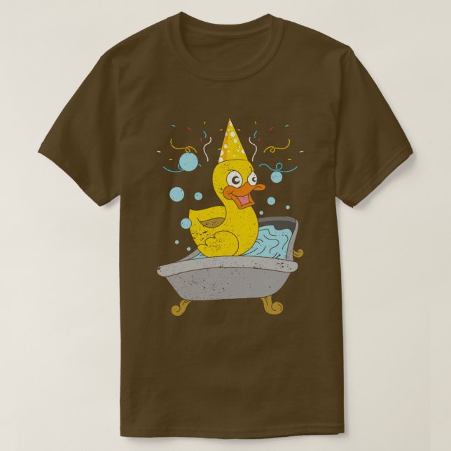 Camiseta Bath Duck Lover Festa de aniversário Bath Toy R (Frente do Design)