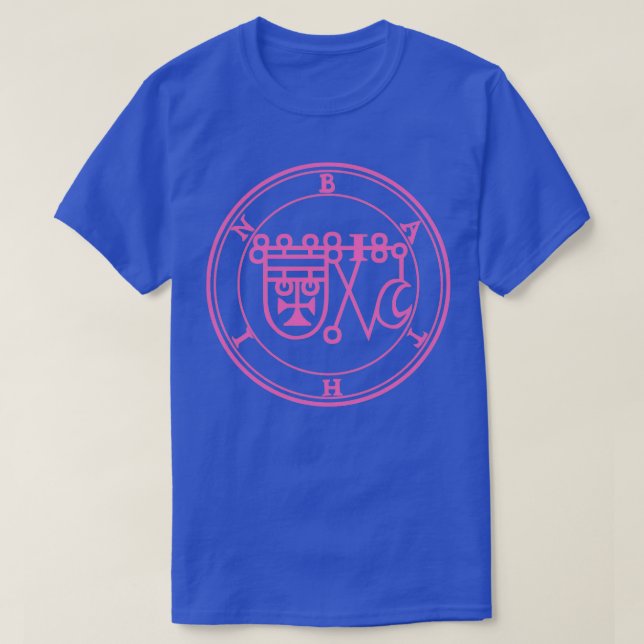 Camiseta Bathin Sigil Conhece as Virtudes de Herbs Rosa (Frente do Design)