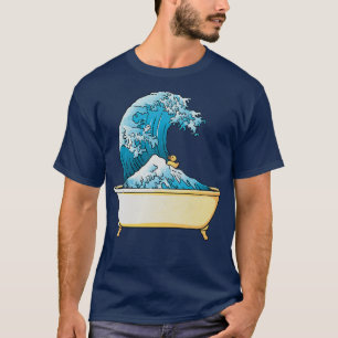 Camiseta Bathtub Kanagawa ondas por Tobe Fonseca