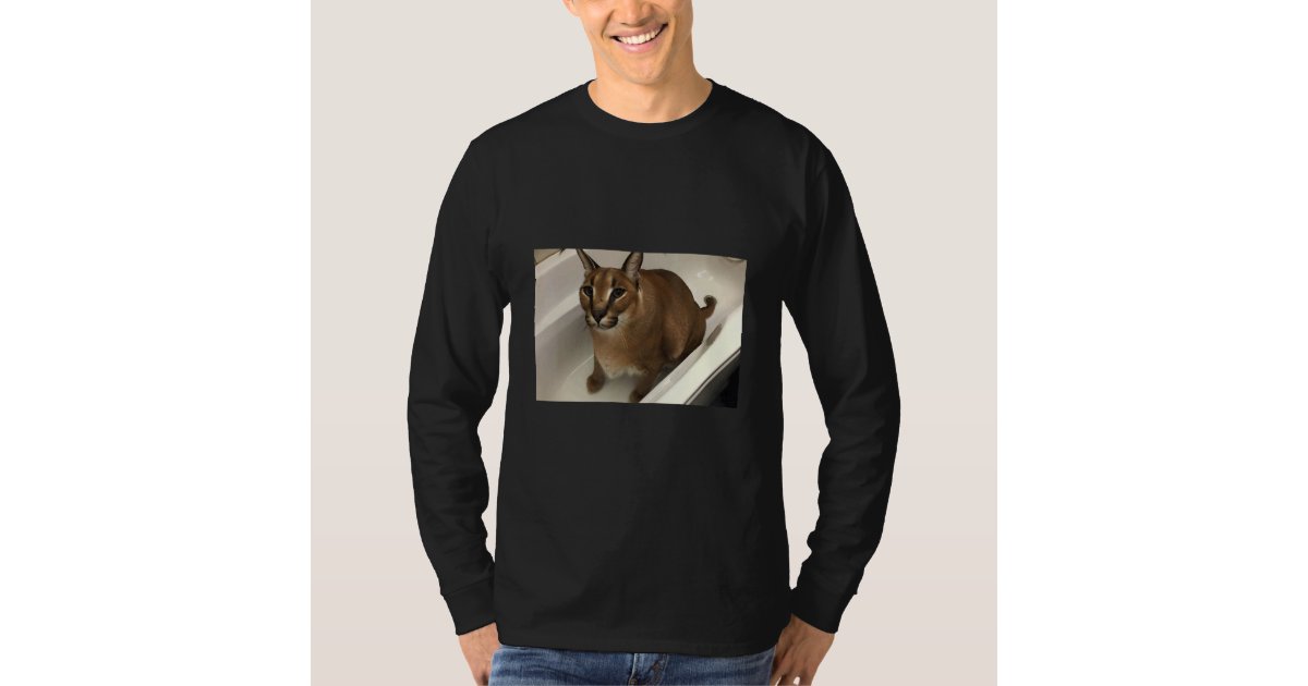 Camiseta Grande Floppa Meu Amado Gato Caracal