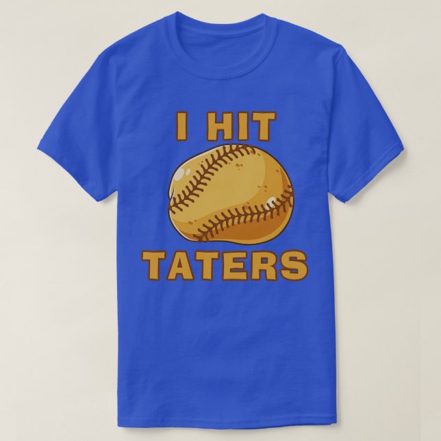 Camiseta BATI TATERS Engraçado Baseball Softball Dinger Hit (Frente do Design)