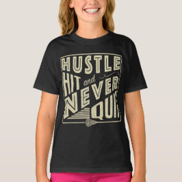 Camiseta Batida da convicção e T nunca parado do Lacrosse