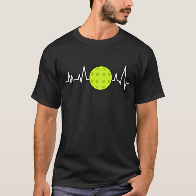 Camiseta Batida do Coração - Pickleball - Bola (Frente)