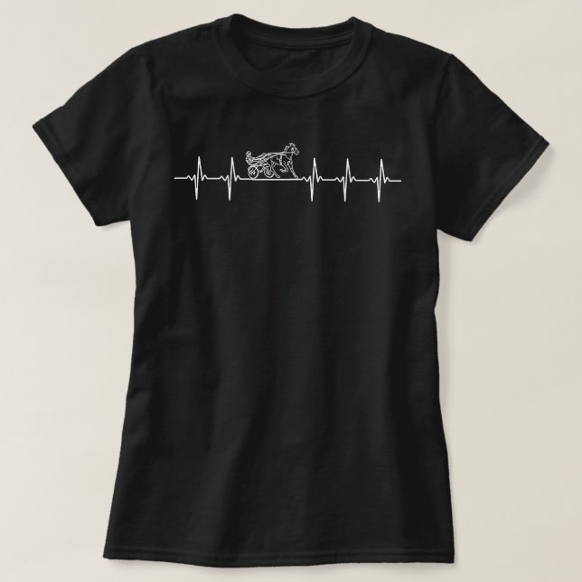 Camiseta Batida do Ritmo de Corrida (Frente do Design)