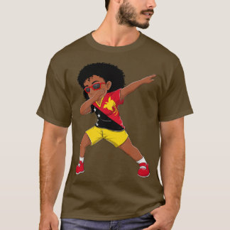 Camiseta Batida Menina Papua Nova Guiné Bandeira Crianças D