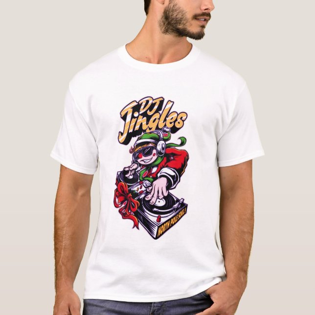 Camiseta Batidas de Gota com Gingles: Design DJ (Frente)