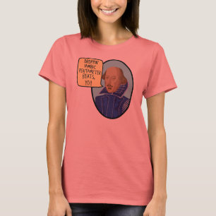Camiseta Batidas do pentâmetro iâmbico