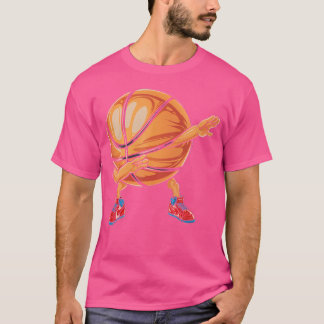 Camiseta Batido De Basquete Laranja Jogador De Diversão De
