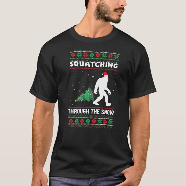 Camiseta Batido Jogando o Natal da Neve (Frente)