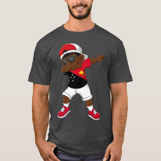 Camiseta Batido Menino Papua Nova Guiné Bandeiras Crianças