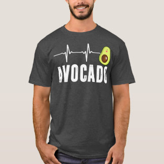 Camiseta Batimento Cardíaco Bonito Avocado, Vegan Para Home