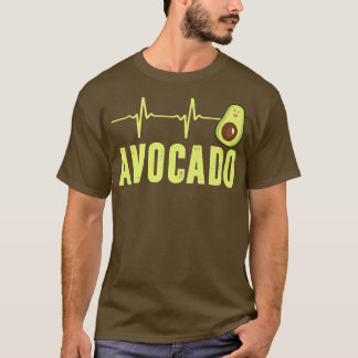 Camiseta Batimento Cardíaco Bonito Avocado, Vegan Para Home