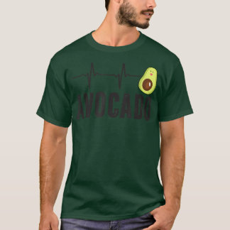 Camiseta Batimento Cardíaco Bonito Avocado, Vegan Para Home