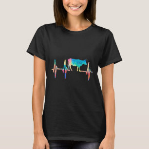 Camiseta Batimento Cardíaco de Vaca Pintura de Fazenda do P