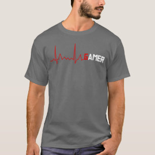 Camiseta Batimento Cardíaco do Gamer ECK Pulso Gaming Geek