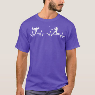 Camiseta Batimento cardíaco EKG Ritmo térmico Coração Amor 