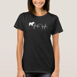 Camiseta Batimento Cardíaco Polonês do Cão-Ovino