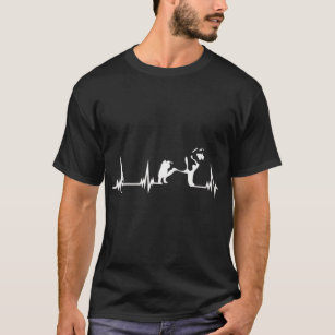 Camiseta batimento cardíaco Siberian Husky