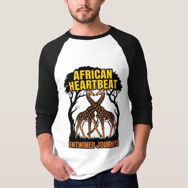 Camiseta Batimentos Africanos Jornadas Entrelaçadas (Frente)