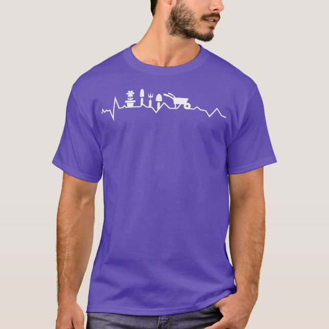 Camiseta Batimentos cardíacos com bico de rodas e flores -  (Frente)