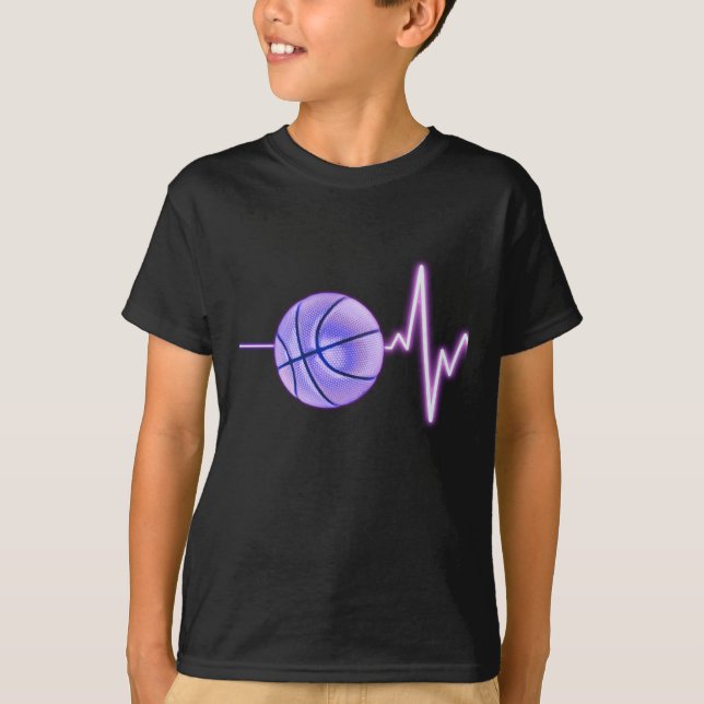 Camiseta Batimentos de basquete - Um Basquete Mais Recente  (Frente)