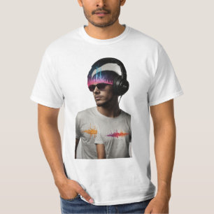 Camiseta Batimentos na forma de onda: Designs personalizado