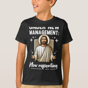 Camiseta Batismo Abençoado Religioso Cristão Sob Nova Gestã