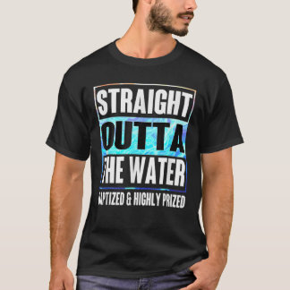 Camiseta Batismo Adultos Crianças Engraçadas Com Água Doce