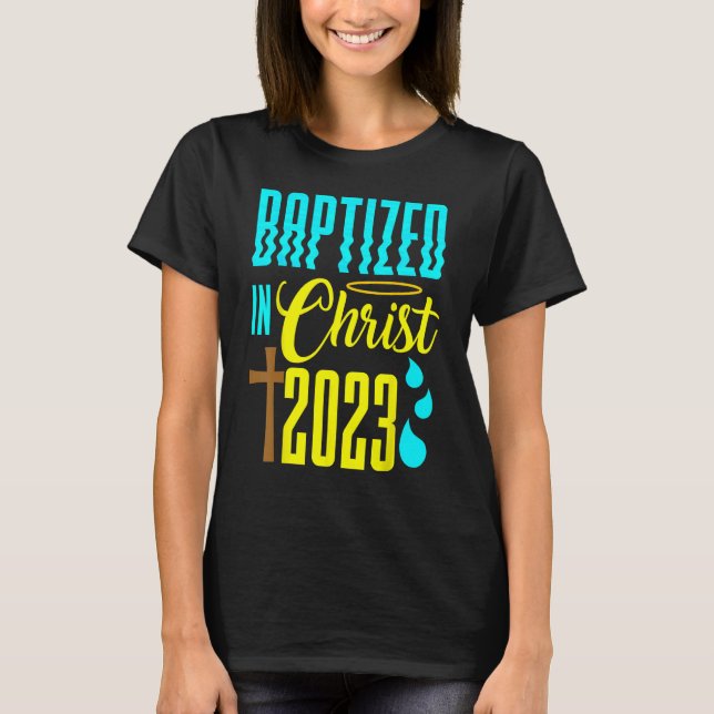 Camiseta Batismo Água Igreja Cristã Fé Batizada Em C (Frente)