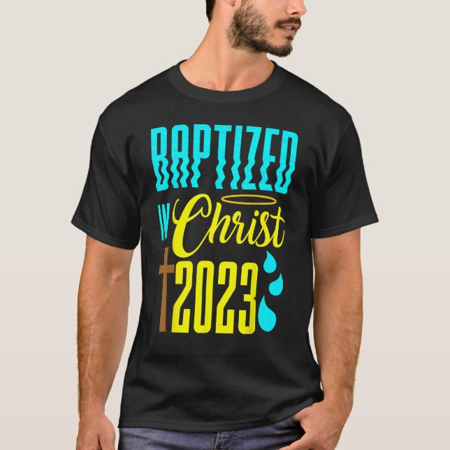 Camiseta Batismo Água Igreja Cristã Fé Batizada Em C (Frente)