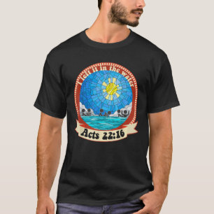 Camiseta Batismo d'água deixou-o na água para a Ch batizada