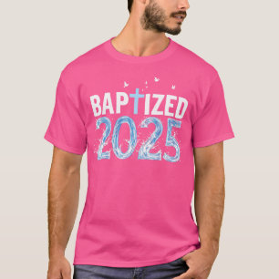 Camiseta Batizado de 2025, Batismo cristão Jesus Cristo C