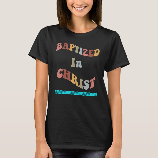 Camiseta Batizado de Batismo da Água Cristã Cristo (Frente)