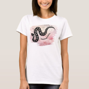 Camiseta Batizado de Bite Massasauga Cobra a Rosa