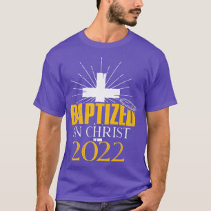 Camiseta Batizado Em Cristo De 2022Christian Tee Baptism Fa