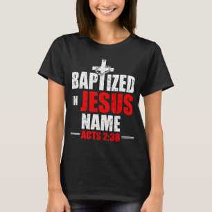 Camiseta Batizado Em Nome De Jesus Atua 238 Batismo Apenas