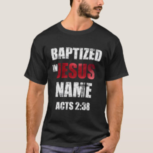 Camiseta Batizado Em Nome De Jesus Atua 238 Batismo Apenas 