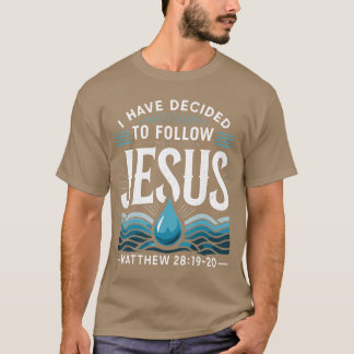 Camiseta Batizado Eu Decidi Seguir Jesus Batismo fr