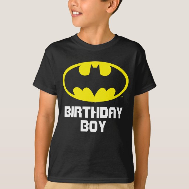 Camiseta Batman | Aniversário - Nome e idade (Frente)
