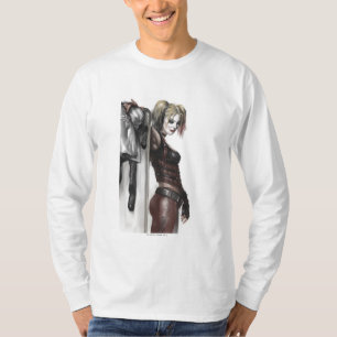 Camiseta Batman Arkham   Ilustração de Harley Quinn