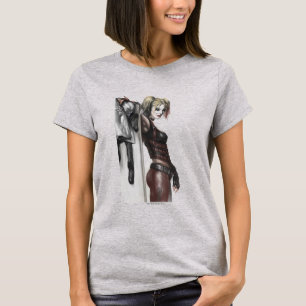 Camiseta Batman Arkham Ilustração de Harley Quinn